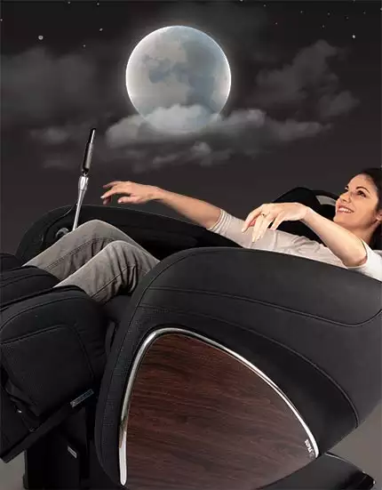Position zéro gravité du fauteuil massant Evasion 3D